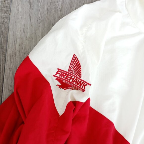 Firestone Racing Red White Blue Windbreaker Jacket Made in USA XXL - Picture 5 of 12